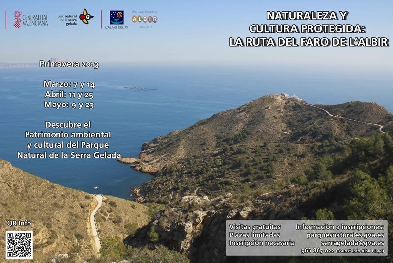 Rutas Guiadas al Faro de L'Albir cartelfaro